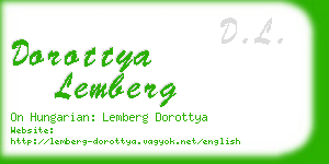 dorottya lemberg business card